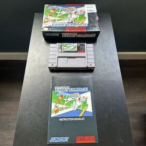 Bugs Bunny Rabbit Rampage (SNES, 1993) Factory Wrapped 95% Sealed Vintage CIB